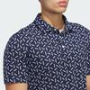 adidas Ultimate365 Mesh Print Moisture-Wicking Button Short Sleeve Golf Shirt Men Shirts KC3532