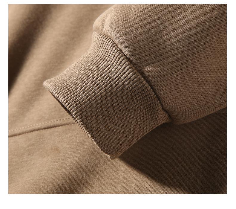 420g Ouli Bluza z obniżonym ramieniem i podwójnym kapturem Męska Casual Luźna Bluza - Jesień/Zima Wszechstronna Bluza