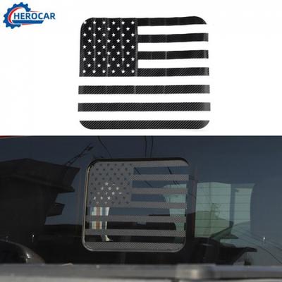 Rear Window Center Panel Sticker Trim Decal Overlay for Ford F150 2015+  Flag