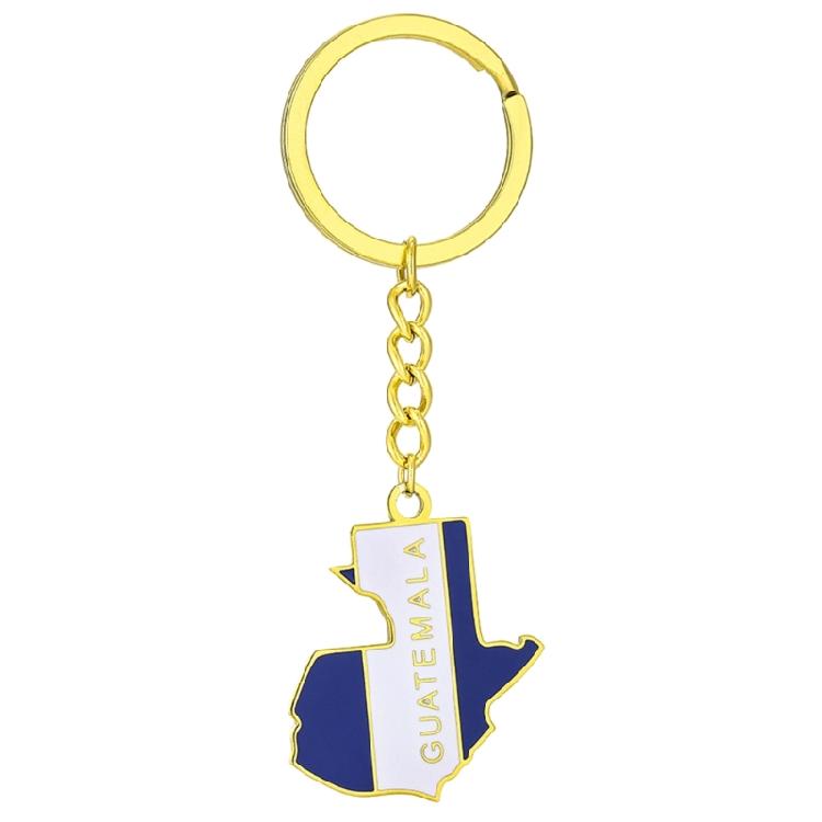 Универсальный Брелок Карта Гватемалы Флаг Брелок для Ключей Этнический Стиль Брелоки Украшения 1