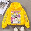 Hoodies Sweatshirts Girls Children's Comfortable Cartoon Printed Sports Shirt Girls' Color Comfortable Casual Hoodie