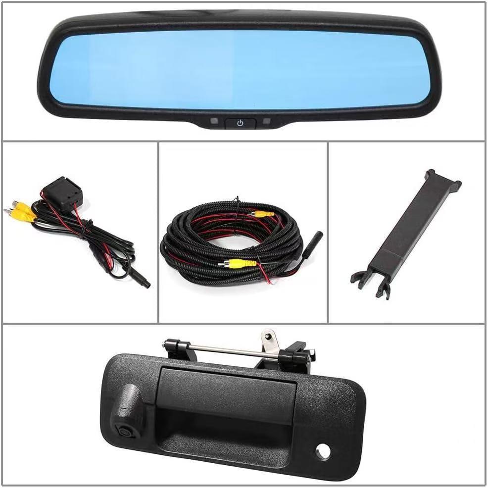 Toyota Tundra 2007-2014 Tailgate Backup Camera with 4.3-inch Rearview Mirror Display