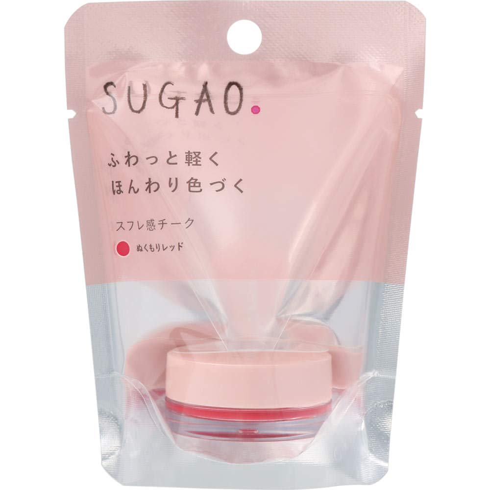 

SUGAO Warm with Powder for a Soufflé-Style Cheek, Red, Tone-Changing Light-Enhancing Look, 4.8g