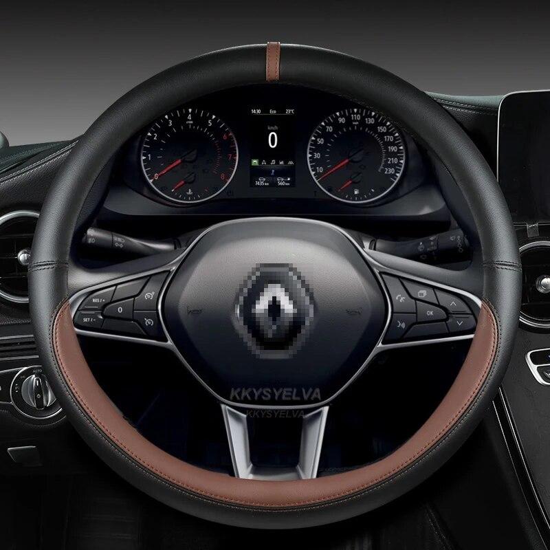 Car Steering Wheel Cover For Scenic Clio Laguna 2 3 4 5 Kangoo Fluence Megane Trafic Talisman Twingo Kaptur Accessories