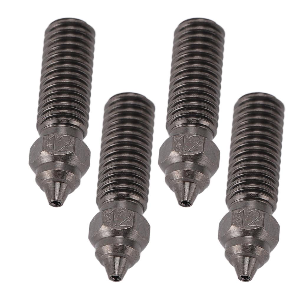 4Pcs Extruder Nozzles for CR K1 Hardened Steel Smoothing Durable Prevent Clogging 3D Printer