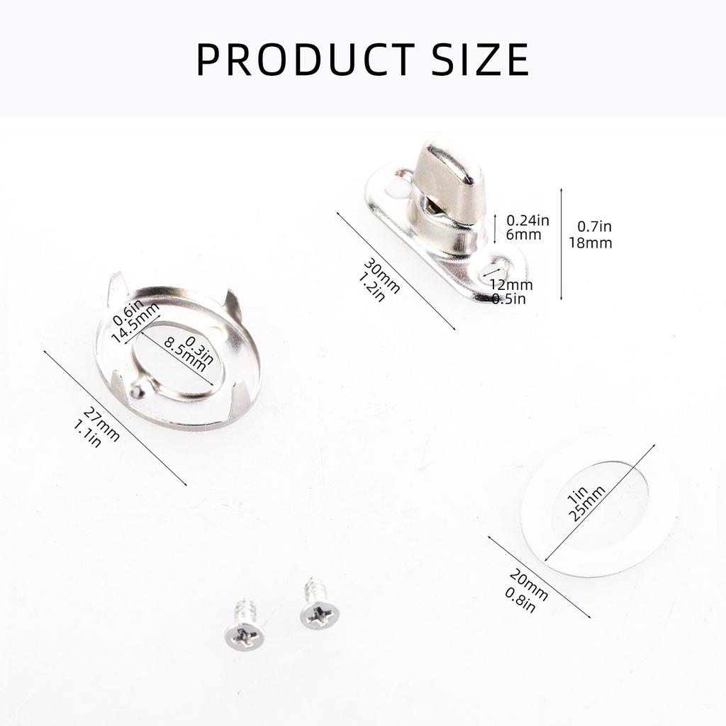 20Pieces Multipurpose Twist Lock Fasteners Set for Canvas Marine Panel with Mounting Screws and Eyelets Daily Use
