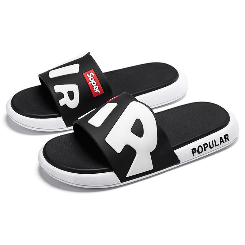 New slippers men's summer couple outer wear thick-soled non-slip and wear-resistant student fashion cool slippers women's shoes