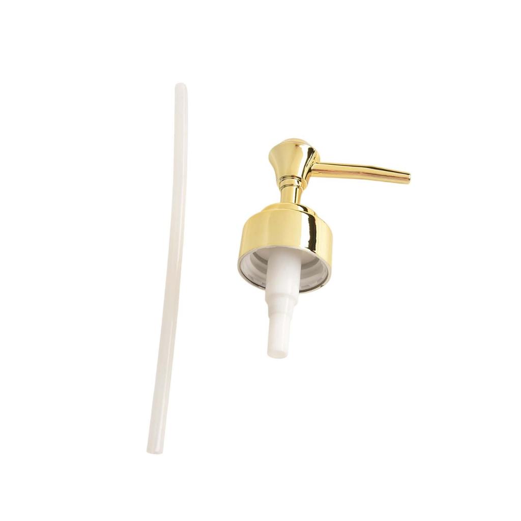 Testina a Pompa Dispenser Sapone e Lozione Argento Brillante Elegante per un Look Raffinato