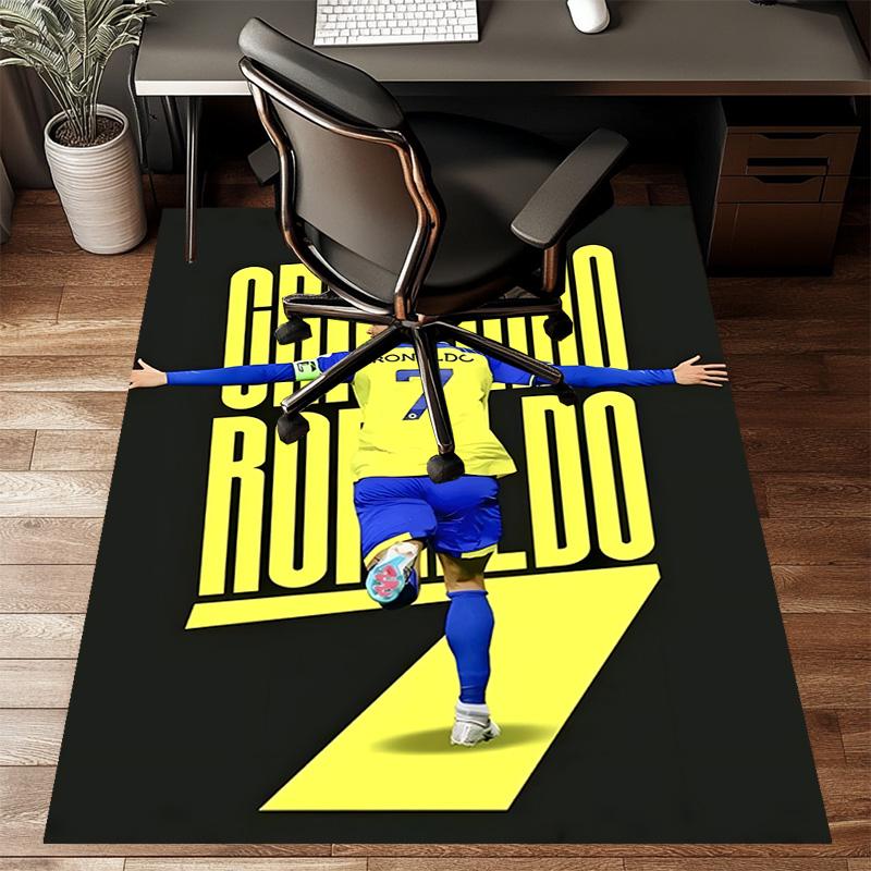 1pc Number 7 Soccer Design Printed Area Rug Carpet for Bedroom Living Room Home Decor Rugs Mat Non Slip Mat Rug for Bedside