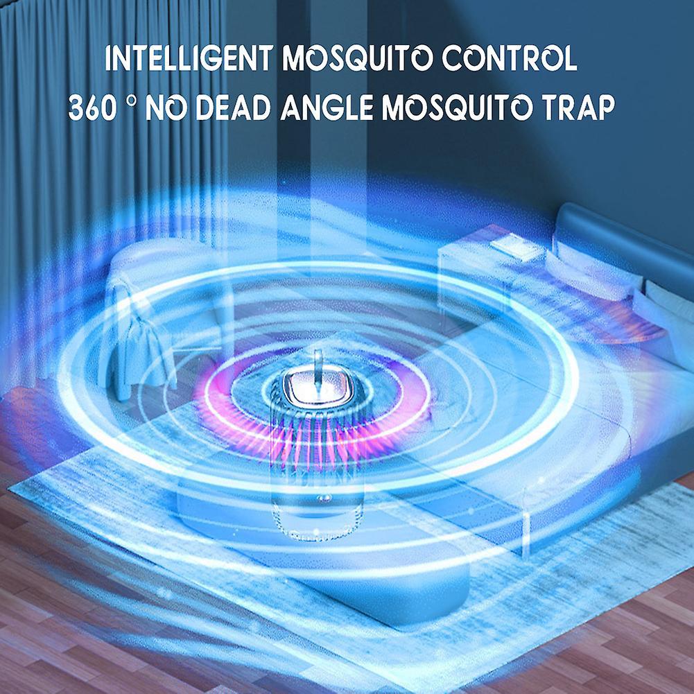 Small Mosquitoes Killer Lamp with Transparent Box Chargeable Bugs Trap Lamp for Living Room Home
