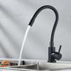 Universal Swivel Black Hose Kitchen Faucet Kitchen Sink Faucet Sink Tap Mounted Deck Bathroom  And Cold Water Mixer Crane