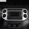 Car Dashboard Frame Central Control Air Vent Head Light Lamp Cover Trim ABS Accessories For Volkswagen VW Tiguan MK1 2008 - 2015