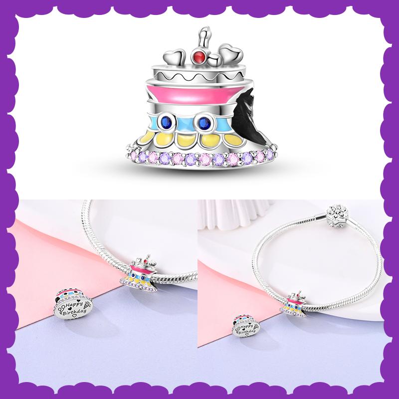 New Copper Fashion Rubik'S Cube Kitten Swing Skull Charm Bead For 3Mm Bracelet Diy Fine Jewelry Making Gift