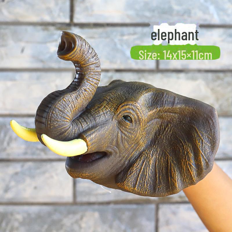 

Перчатки для кукол-динозавров: Мягкая резиновая игрушка-модель трицератопса и тираннозавра для детей