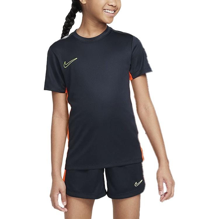 (GS) Nike Dri-FIT Academy23 Football T-shirt Black Kids DX5482-475 L