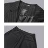 Menseye Thickened Casual Black Striped Wool