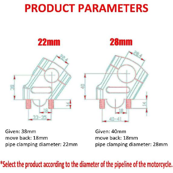 For V-STROM 800 DE VSTROM 800DE 2023 Motorcycle Handlebar Riser Motocross Heightening Clamp Mount Pit Bike Motorbike Vstrom 800 (Black 28mm)