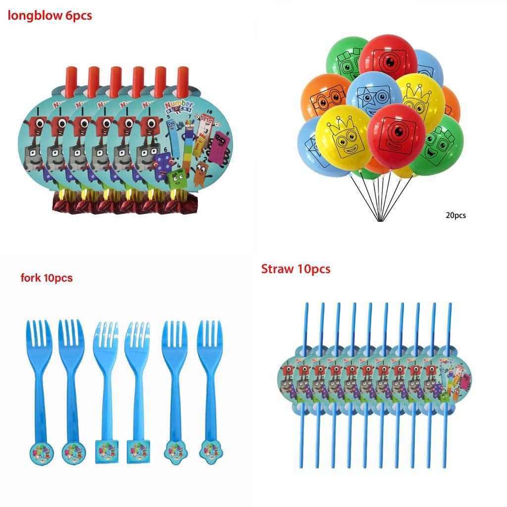 Numberblocks Theme Wedding Party Decoration Supplies High Quality Latex Balloons