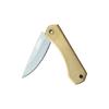 Damascus/D2 Steel Sharp Blade Brass Handle Mini Folding Knife, Keychain Utility Knife for Outdoor Camping Hiking Daily EDC Tool