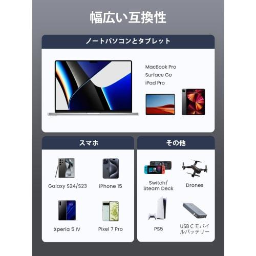 UGREEN USB Type C Cable [100W/5A PD3.0 Compatible Super Fast Charging 1M] USBC Cable Nylon Braid Built-in E-marker Chip High Speed ??Data Transfer Com