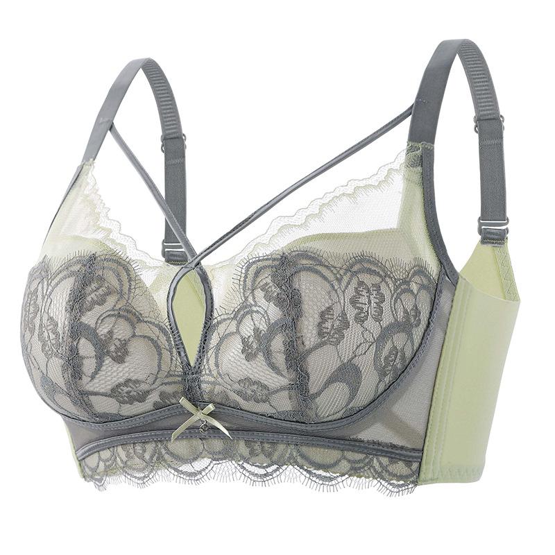 Gather Bra for Women Adjustable Accessory Breast Anti Sagging Bra Sexy Lace Bra