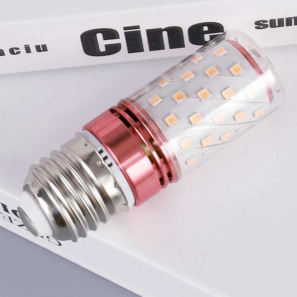 Bulb E27 LED Colorful Corn Bulb 12W Pink Red Blue Green Purple Golden 6Colors Lamp AC 220V Bulb Chandelier Decoration