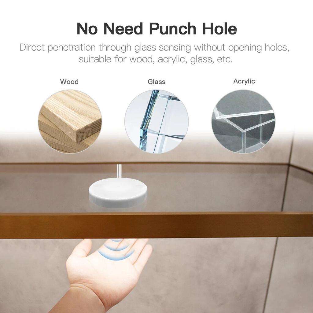 5V USB Hand Scan COB LED Strip Light 320LEDs/m with Penetrable Wood Panel 25mm Smart Touch Sensor Switch Dimmable Tape Decor