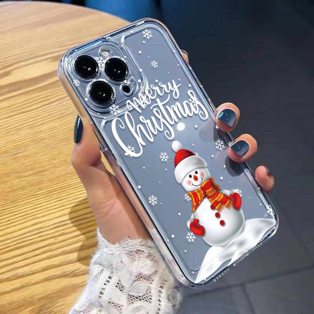 Christmas Phone Case for iPhone 11 13 XR 15 Pro Max 12 16 Pro Max for iPhone 14 7 8 Plus XS Max Samsung A15 A55 A05 Redmi 12 13C 13 Huawei Mate 30 40
