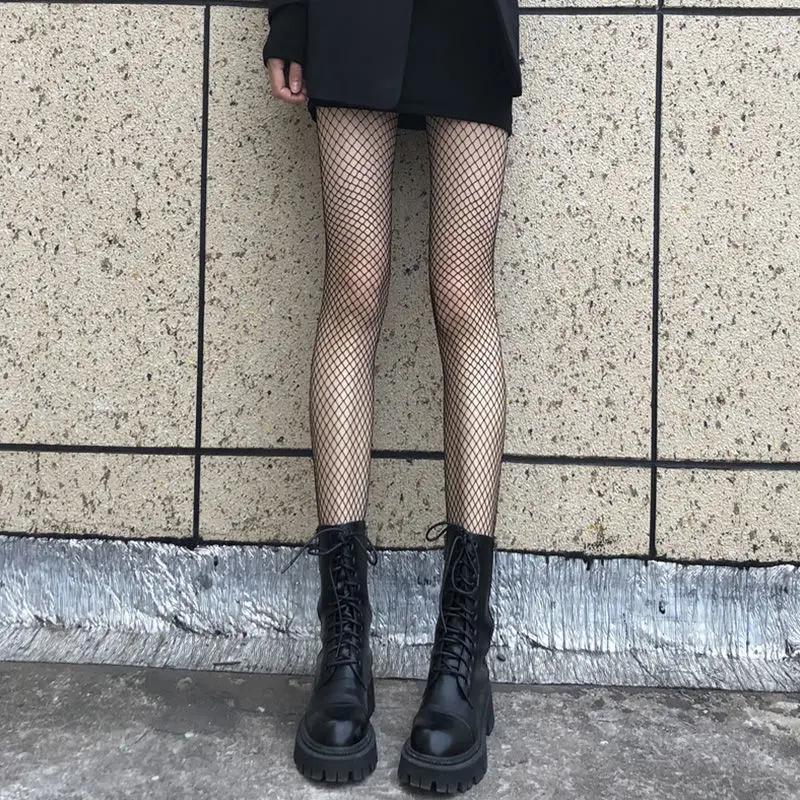 Summer Lolita Fishnet Body Stockings Fish Net Sexy Pantyhose Mesh Nylon Tights Lingerie Skin Jk Cosplay Anime Socks