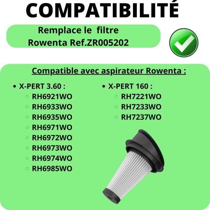 Filter - Rowenta - ZR005202 - 2er-Set - Kompatibel mit X-PERT 3.60 und X-PERT 160 - Weiß