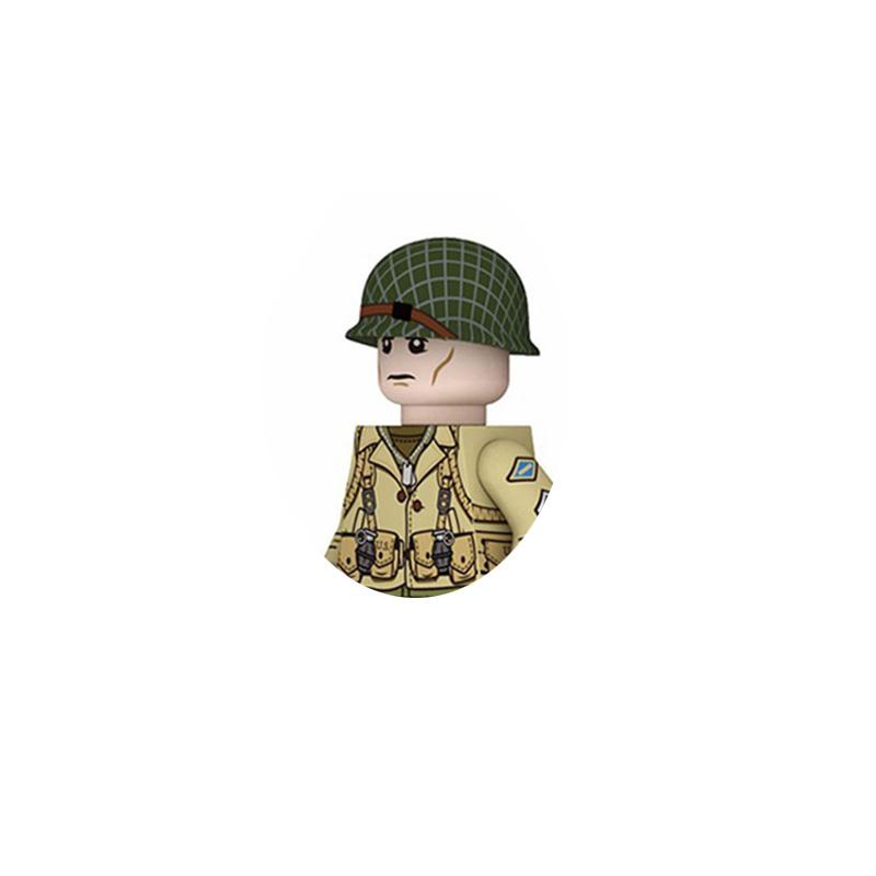 

WW2 Pilot of the Soviet Cavalry Regiment North African Legion Military Soldier Mini Weaponry Building Blocks Kids Toys світло-сірий колір
