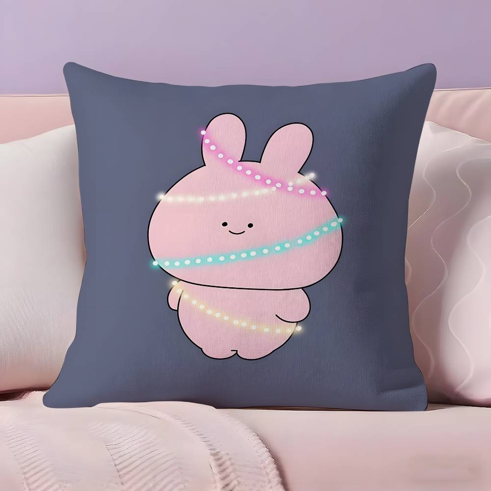 Cartoon A-Asamimichan Cute Bunny Pillow Case Ultra Soft Skin Friendly Fabric Cloud Like Comfort & Concealed Zipper