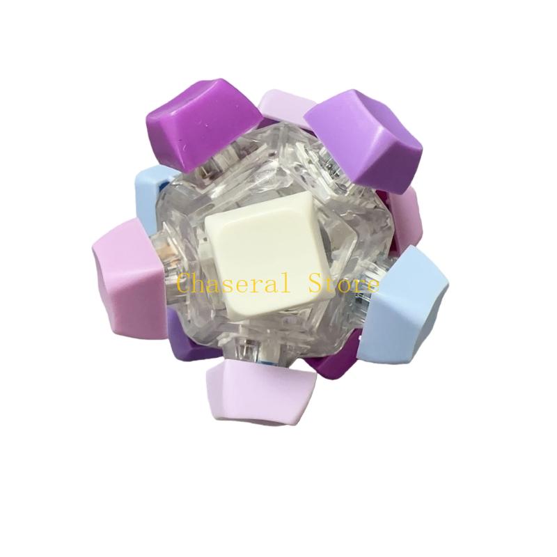 E7Ce Portable Mechanical Handheld Stress Relief Toy Vibrant Color Abs Sensory Focusing Aid For Office Travel Classroom Use