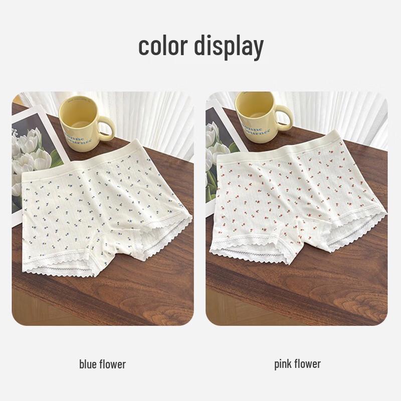 FitonTon Women's Cotton Boxer Safety Shorts 2-Pack