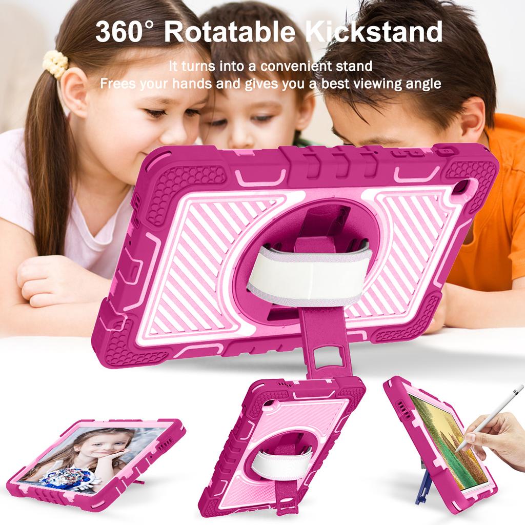 Rotating Stand Case For Galaxy Tab A11 SM-X130 X133 A9 X110 X115 X117 A7 Lite 8.7 SM-T220 T225 A 8.4 T307U A 8.0 T290 T295 Cover