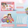 DIY Faux Diamond Painting Kit Cartoon Princess Beads Painting Set Pen Beads Stickers Patterns Painting Kit Gift for Beginners Kids