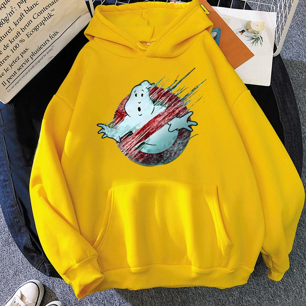 Ghostbusters Frozen Empire Print Hoodies 2026 Anime Print Autumn/Winter Sweatshirt with Hooded Cartoon Fleece Soft Hooded Hoody