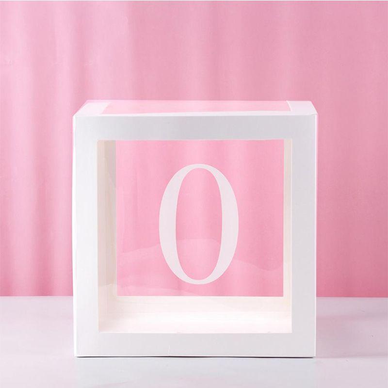 Elegant Number Letter Transparent Balloon Boxes For Creative Party Decor