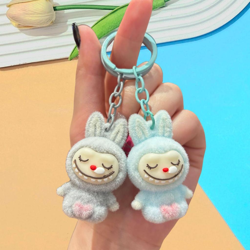 Keychain DIY Jewelry Accessories Three-dimensional Doll Cute Grain Tide Play Car Bag Pendant