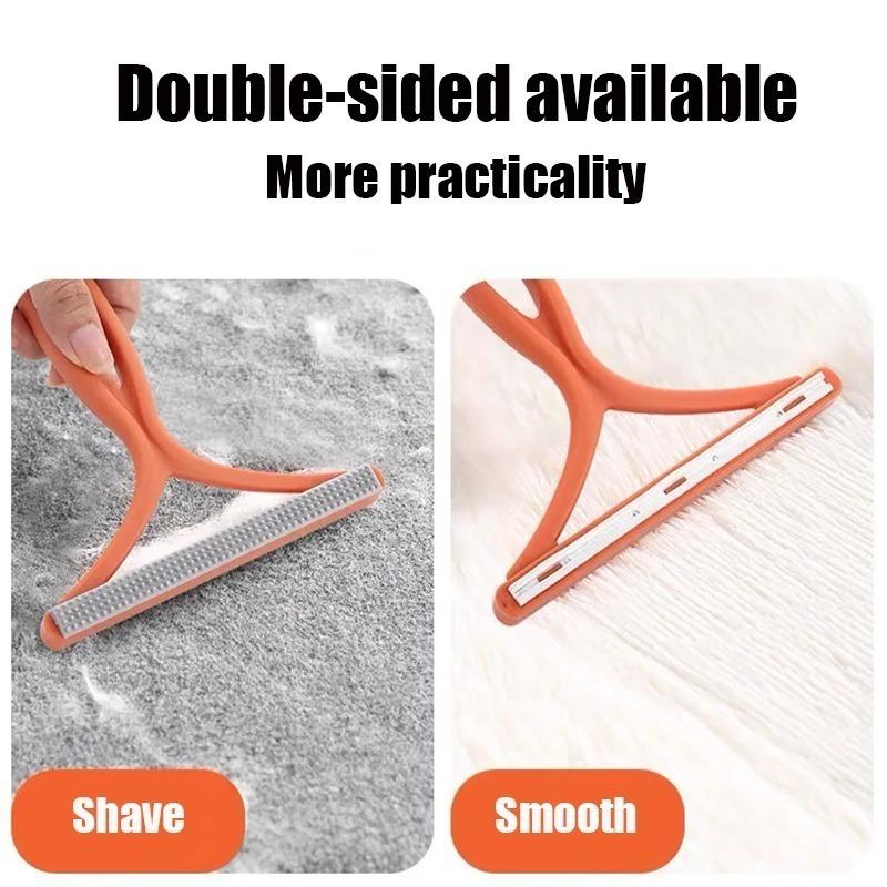 2-IN-1 Double-sided Lint Remover Handle Shaver Brushes for Clothes Carpet Sweater Pet Fur Hair Catcher Scrapers Cleaning Tools