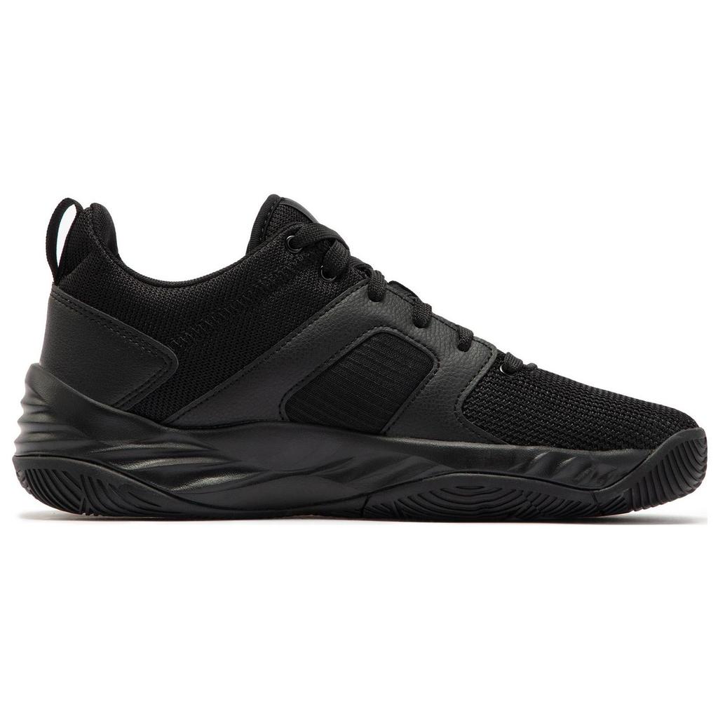 Puma Rebound Future Cage Stoff Leder Synthetikleder Sport Komfort Low Top Lifestyle Freizeitschuhe Unisex Freizeitschuhe Schwarz 383856-01