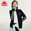 Kappa Back To Back Spring and Autumn New Sportswear Women's Stand Up Collar Hoodie Top Jacket Trendy