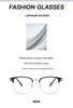 2026 TR90 Ultra-light Semi-rim Browline Blue Light Blocking Business Glasses Frame