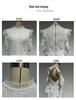 2024 Summer European & American Sexy Hollow-Out Geometric Lace Chiffon Blouse