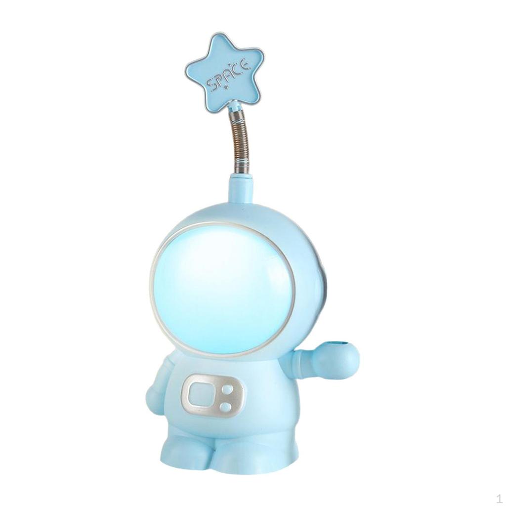 Astronaut Night Light USB Charging Girls LED for Home Reading Desk