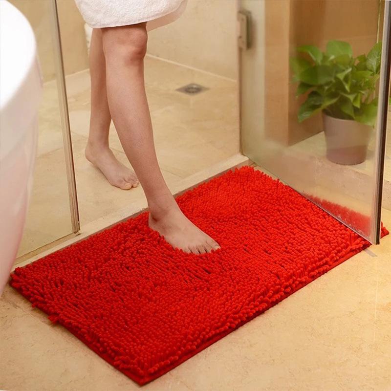 Floor Mat Bathroom Non-Slip Absorbent Door Mat Chenille Baby Play Mat Bedroom Stair Mat Foot Carpet