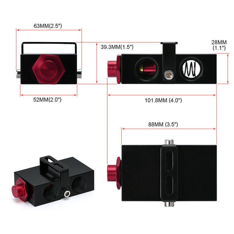 Billet Oil Filter Sandwich Plate Adaptor With In- Line Oil Thermostat Sandwich With Thermostat AN10 Fitting Adapter
