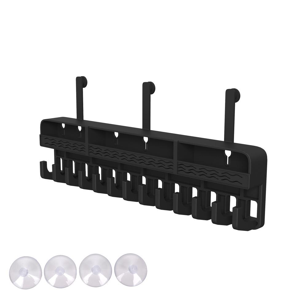 

Крючки Держатель для наращивания волос Силиконовая подставка для хранения париков Многофункциональная вешалка для хранения париков для салона чёрный