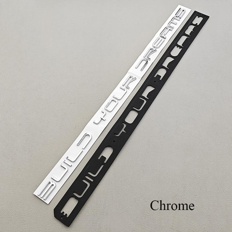 3D BUILD YOUR DREAMS Letters Car Rear Trunk Emblem Badge Sticker For BYD Atto 3 Seal Dolphin Tang Han Auto Body Decal Styling