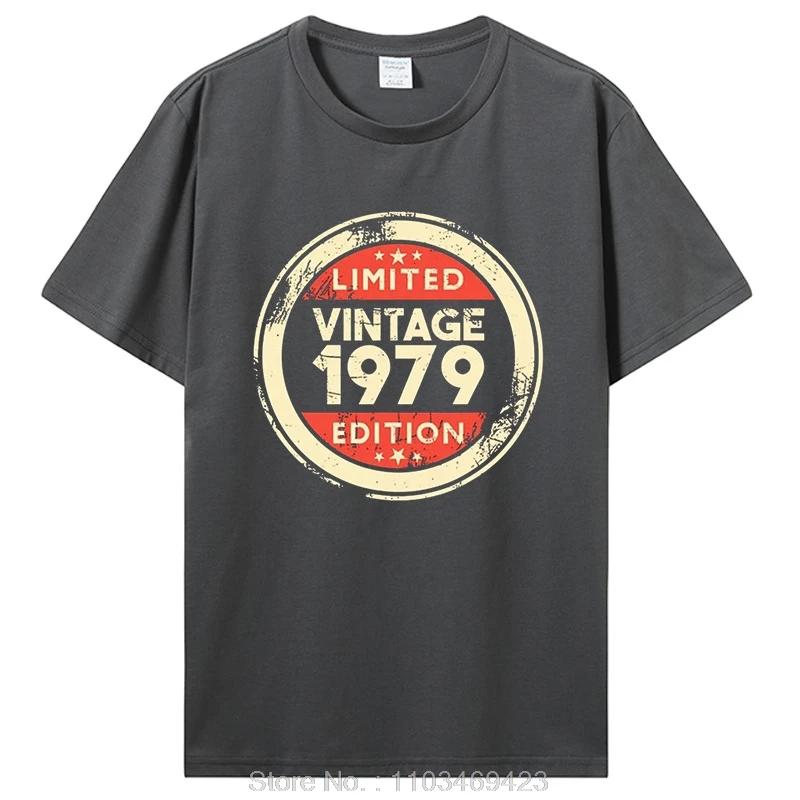 Vintage 1979 Limited Edition Birthday T Shirts Gifts Cotton Summer Tshirt Tops Graphic T-shirt Clothing Oversized